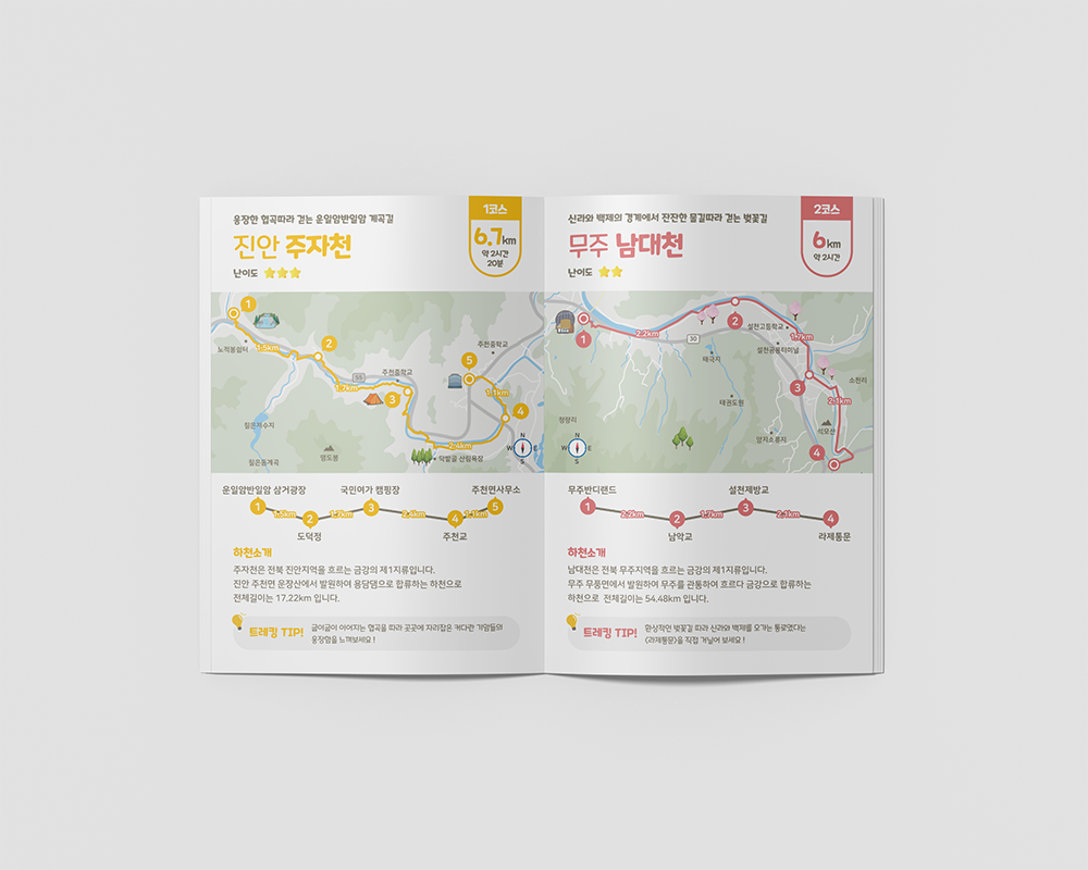 금강천리길트레킹코스북